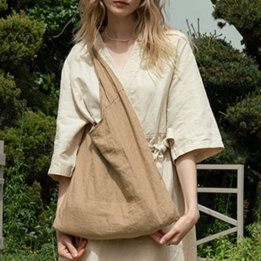 Linen Sail Large Capacity Underarm Bag