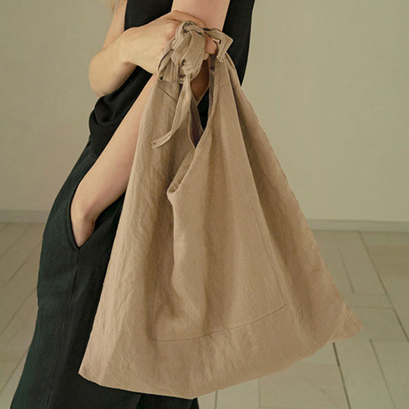 Linen Sail Large Capacity Underarm Bag